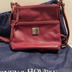 Dooney & Bourke Red Crossbody Bag with Smooth Leather